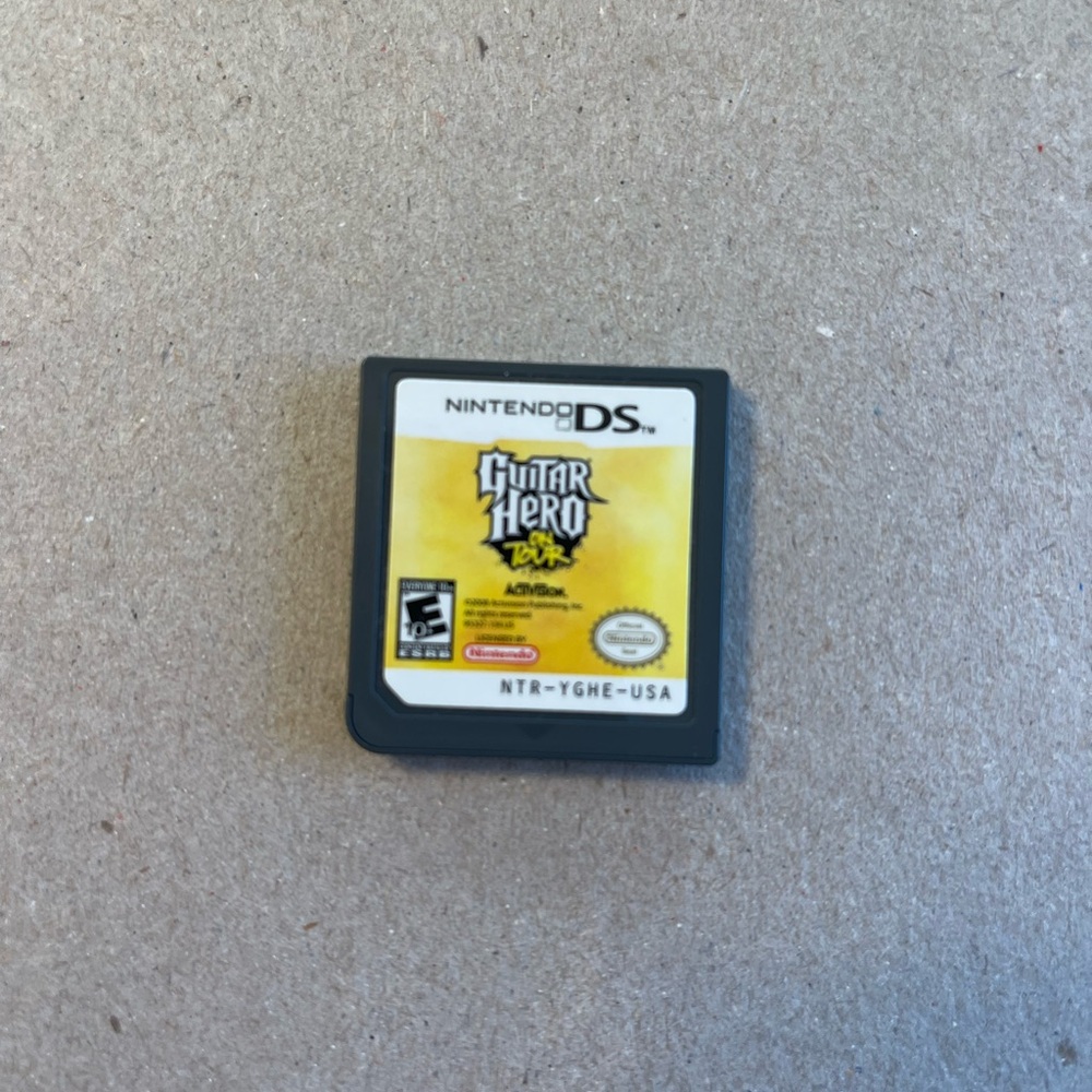 Nintendo DS Guitar Hero On Tour Game Cartridge